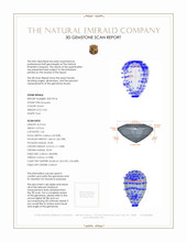 0.63 Ct. Emerald from Zambia 3 D Scan Report
