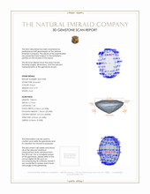 0.79 Ct. Emerald from Zambia 3 D Scan Report