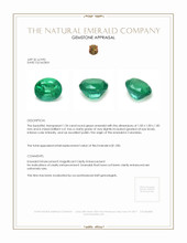 2.66 Ct. Emerald from Colombia Appraisal