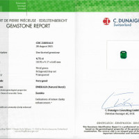 4.75 Ct. Emerald from Zambia Scan Report