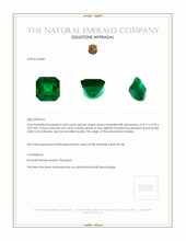 4.83 Ct. Emerald from Zambia Appraisal