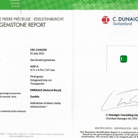 4.83 Ct. Emerald from Zambia Scan Report
