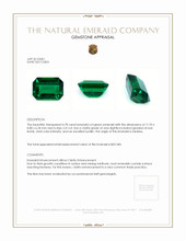 4.78 Ct. Emerald from Zambia Appraisal