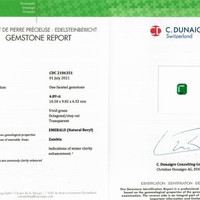 4.89 Ct. Emerald from Zambia Scan Report
