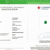 4.89 Ct. Emerald from Zambia Scan Report