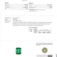 5.75 Ct. Emerald from Zambia Scan Report