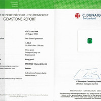 4.31 Ct. Emerald from Zambia Scan Report