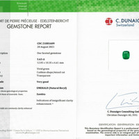 5.63 Ct. Emerald from Zambia Scan Report