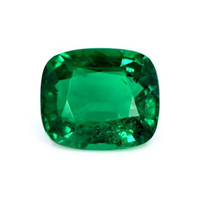 Pave Emerald Ring 5.63 Ct., 18K Yellow Gold Combination Stone