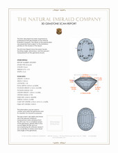 4.18 Ct. Emerald from Zambia 3 D Scan Report