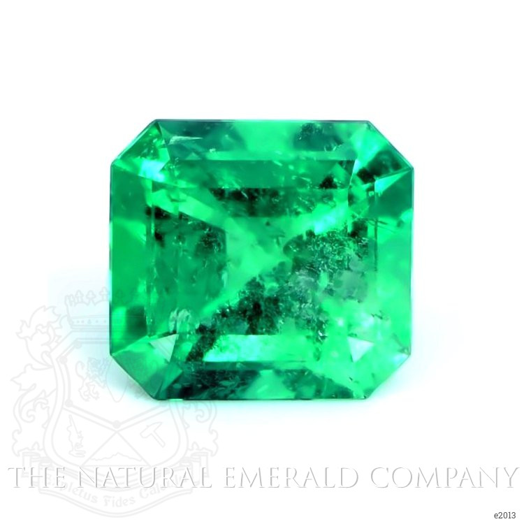 Bezel Emerald Ring 5.18 Ct., 18K White Gold