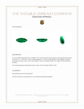 3.07 Ct. Emerald from Zambia Appraisal