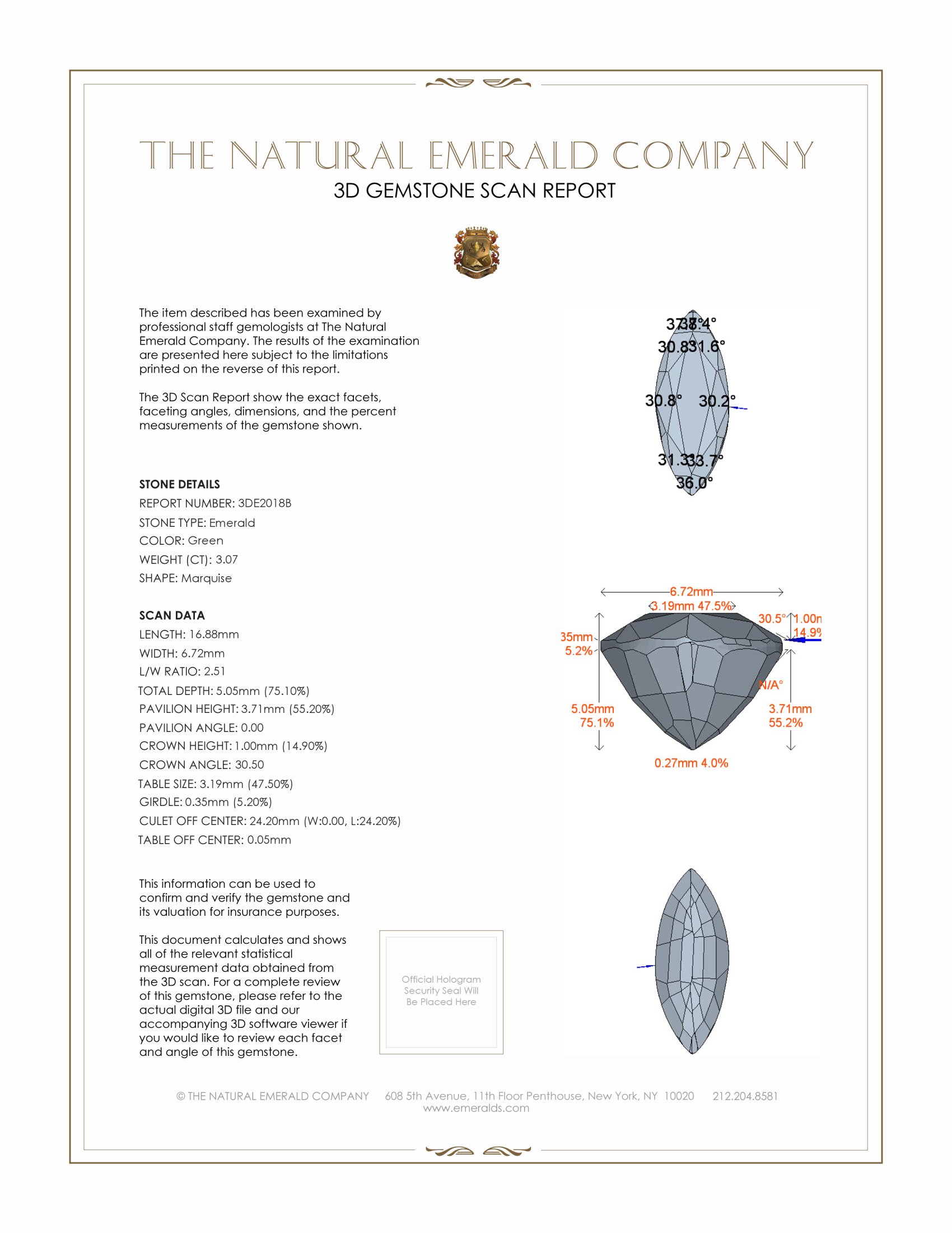 3.07 Ct. Emerald from Zambia