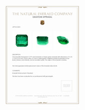 12.99 Ct. Emerald from Zambia Appraisal