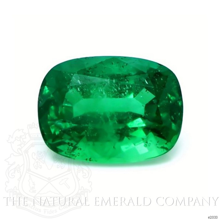 Loose Emerald - Cushion 8.62 Ct. - #E2033 | The Natural Emerald Company