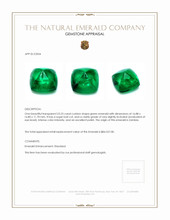 23.23 Ct. Cabochon Emerald from Zambia Appraisal