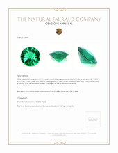 1.48 Ct. Emerald from Zambia Appraisal