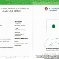 4.73 Ct. Emerald from Zambia Scan Report