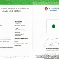 4.73 Ct. Emerald from Zambia Scan Report