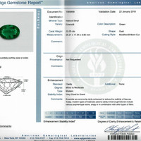 22.05 Ct. Emerald from Zambia Scan Report
