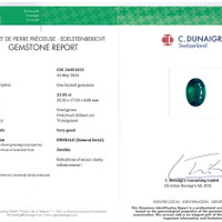 22.05 Ct. Emerald from Zambia Scan Report