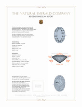 22.05 Ct. Emerald from Zambia 3 D Scan Report