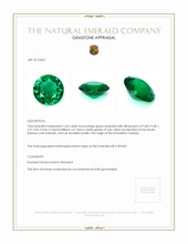 2.43 Ct. Emerald from Zambia Appraisal