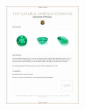 2.21 Ct. Emerald from Zambia Appraisal