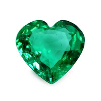  Emerald Necklace 1.32 Ct. 18K White Gold Combination Stone
