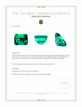 0.99 Ct. Emerald from Colombia Appraisal