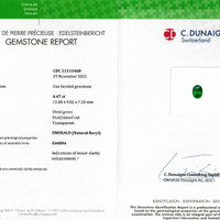 4.47 Ct. Emerald from Zambia Scan Report