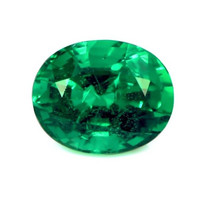 Three Stone Emerald Ring 4.47 Ct., 18K Yellow Gold Combination Stone