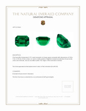 2.92 Ct. Emerald from Zambia Appraisal