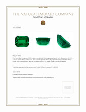 3.03 Ct. Emerald from Zambia Appraisal