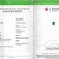 2.73 Ct. Emerald from Zambia Scan Report