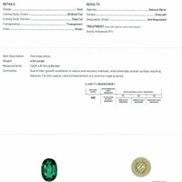 4.54 Ct. Emerald from Zambia Scan Report