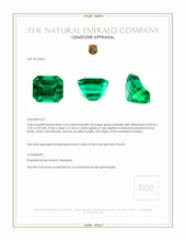 2.54 Ct. Emerald from Zambia Appraisal
