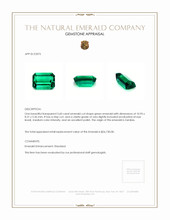 3.60 Ct. Emerald from Zambia Appraisal