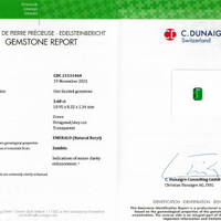 3.60 Ct. Emerald from Zambia Scan Report