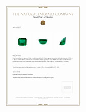 3.48 Ct. Emerald from Zambia Appraisal