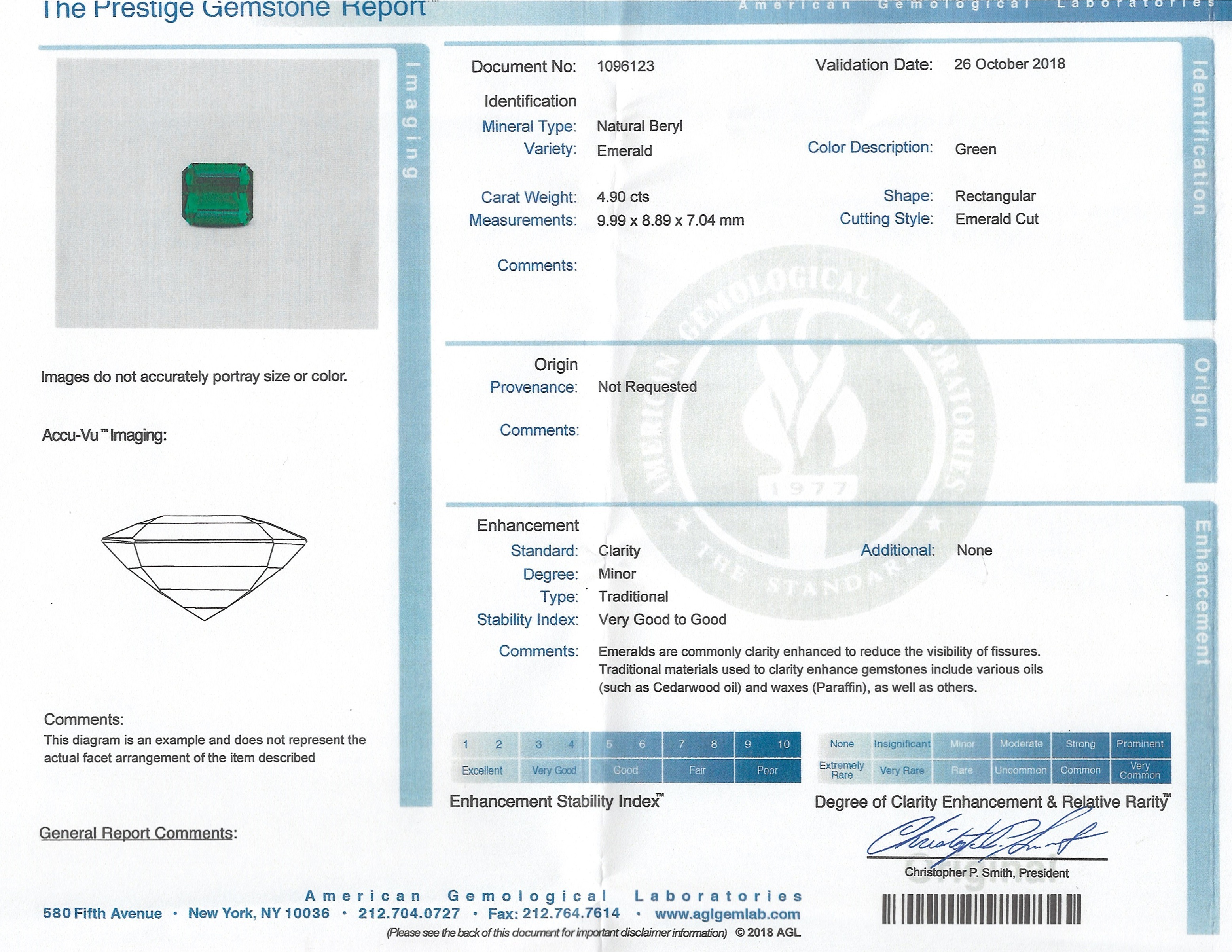 4.90 Ct. Emerald from Zambia