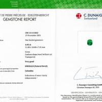 4.93 Ct. Emerald from Colombia Scan Report