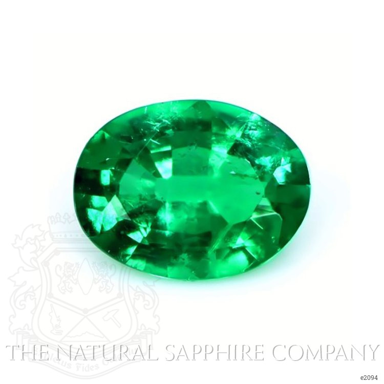 Pave Emerald Ring 1.00 Ct., 18K Yellow Gold