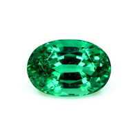 Solitaire Emerald Ring 1.66 Ct., 18K Yellow Gold Combination Stone