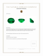 1.81 Ct. Emerald from Zambia Appraisal