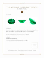 1.46 Ct. Emerald from Zambia Appraisal