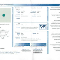 3.53 Ct. Emerald from Zambia Scan Report
