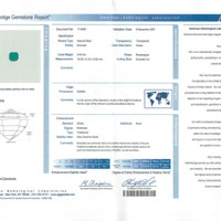 3.53 Ct. Emerald from Zambia Scan Report