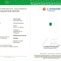 2.13 Ct. Emerald from Colombia Scan Report