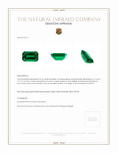3.16 Ct. Emerald from Zambia Appraisal